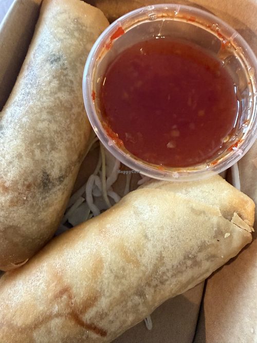Spring rolls with sweet chilli  at Gorilla Thai in Bristol