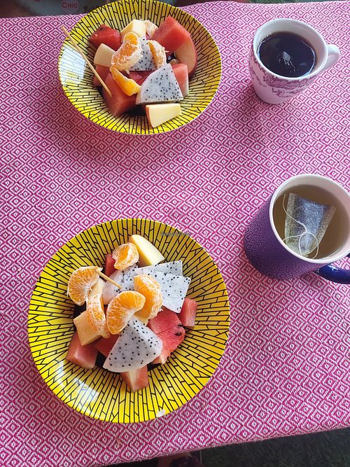 Breakfast at Heaven Guesthouse and Restaurant in Pakse