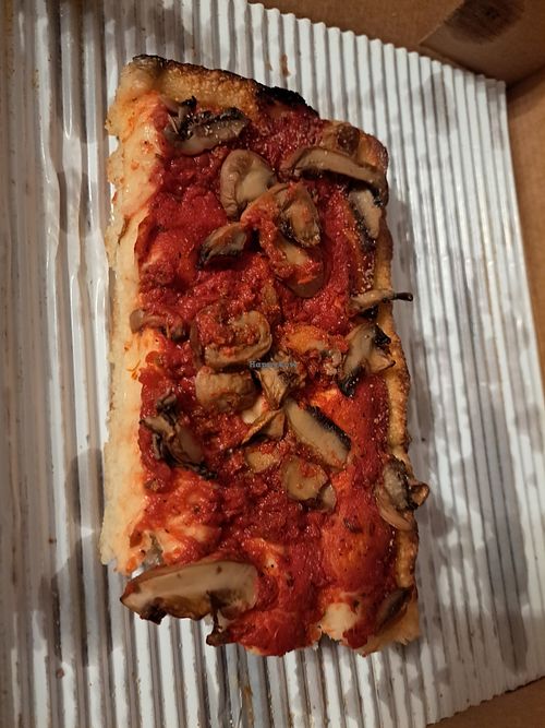 The remainder of my Detroit style (I requested uncut!) at Jet's Pizza in Schererville