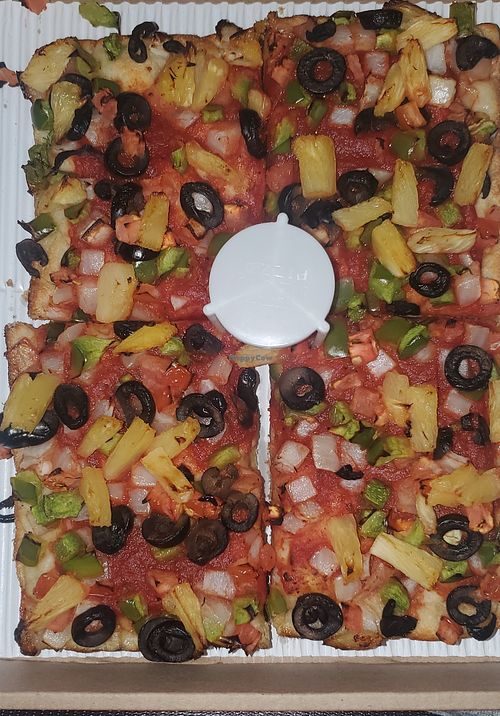 Detroit style pizza no cheese (size=4 corner). at Jet's Pizza in Schererville