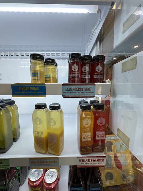Grab and go juice   at Playa Bowls in Lauderdale-by-the-sea