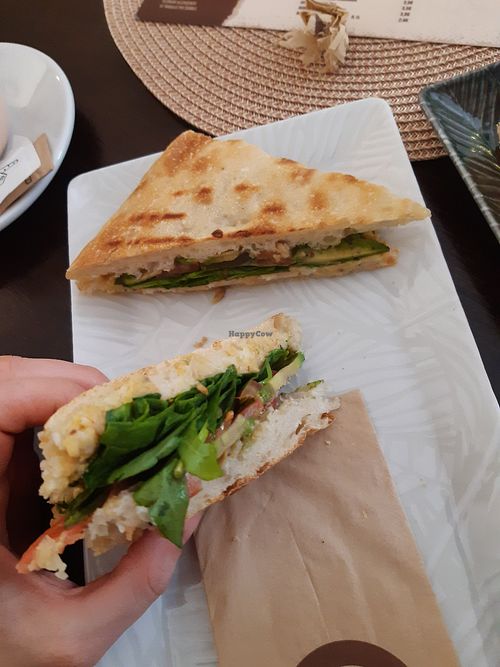 Today was "tuna" chickpeas spread with vegan mayo avocado and salad. Housemade bread as always 😊
I had to have some hot cocoa with oat milk before the weather gets too hot for i at PR' JAKCU in Kamnik