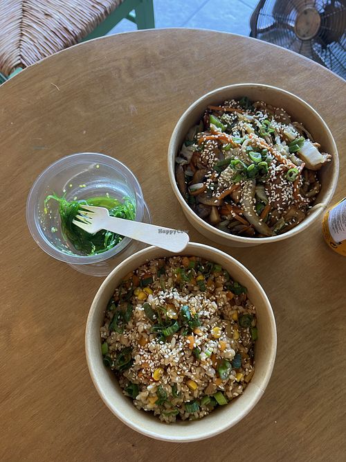 Custom made udon noodles and fried rice  at Cam On Asian Cantina  in Larnaca