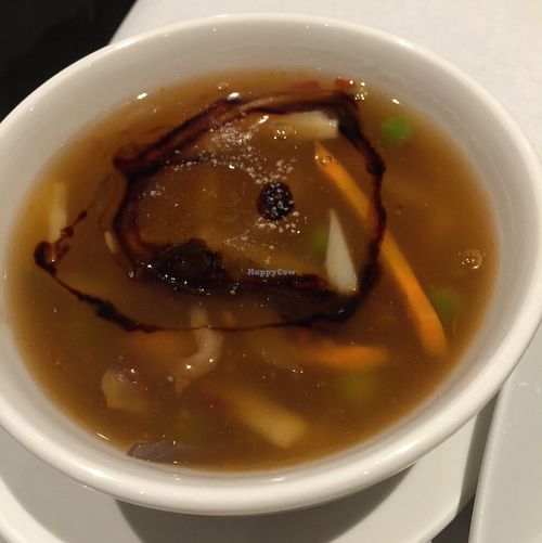 Veg hot & sour soup at Asian Mama in Oxford