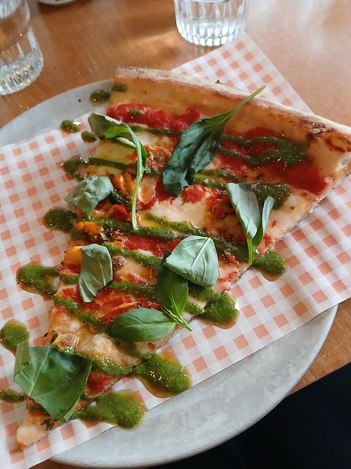 Vegan slice (£4.50) at Gigi's Pizza in Bristol