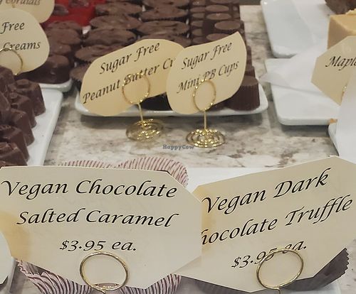 2 Vegan Options in Jan 2025 at Morkes Chocolates Cedar Lake in Cedar Lake