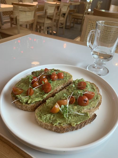 Avo toast - cost $13!  at Comfort Greens Cafe in Bandar Seri Begawan