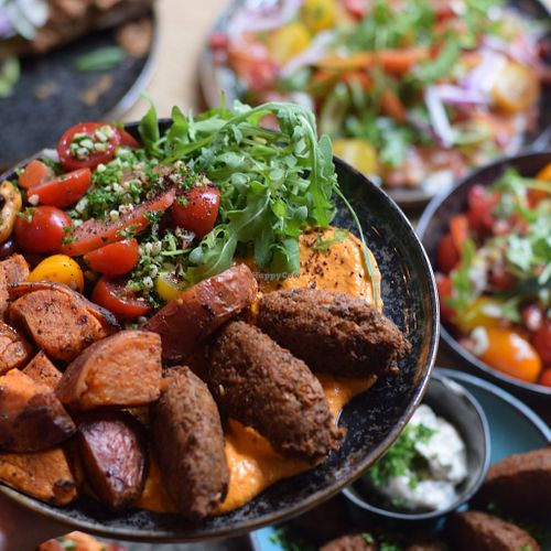 cauliflower falafel  at Aub-svp in Brussels
