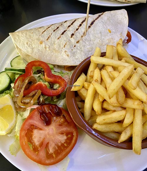 Veggie fajita (fries included)  at El Espejo in La Palma