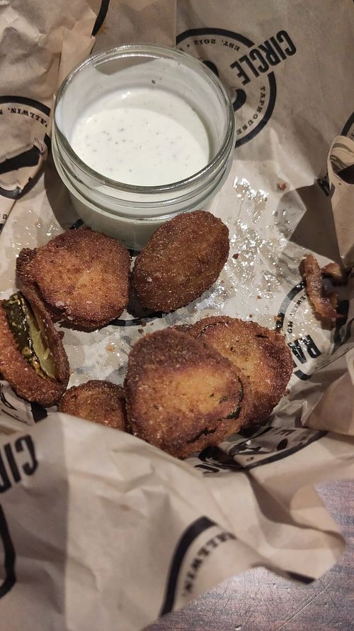 Fried pickles at Circle 7 Ranch in St Louis