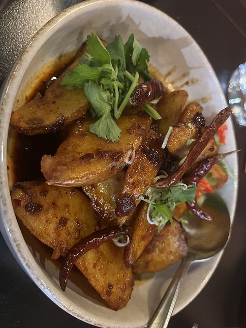 Kung Pao potatoes  at Uncle Wang Chinese  in Hamilton