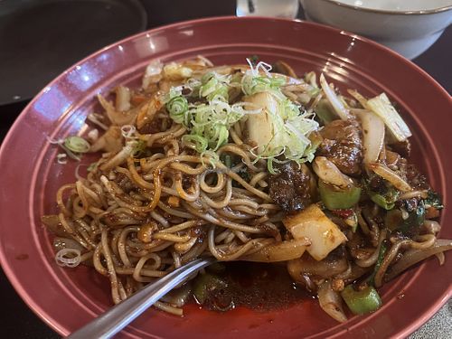 Mushroom black Dan Dan noodles  at Uncle Wang Chinese  in Hamilton