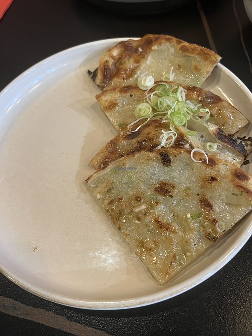 Spring onion pancake   at Uncle Wang Chinese  in Hamilton