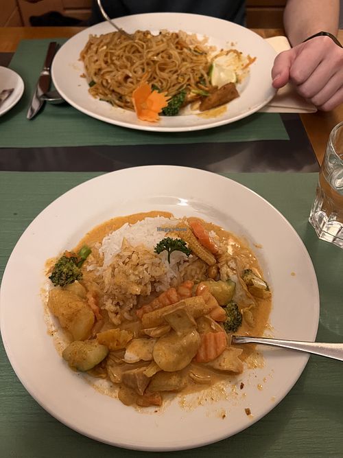 Massaman curry mit tofu  at Rama Thai in Thun