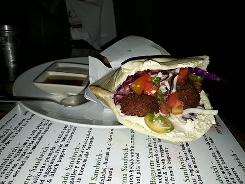Falafel Sandwich at Green Gallery in Koh Phangan