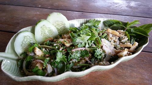 quinoa spicy tofu at Green Gallery in Koh Phangan