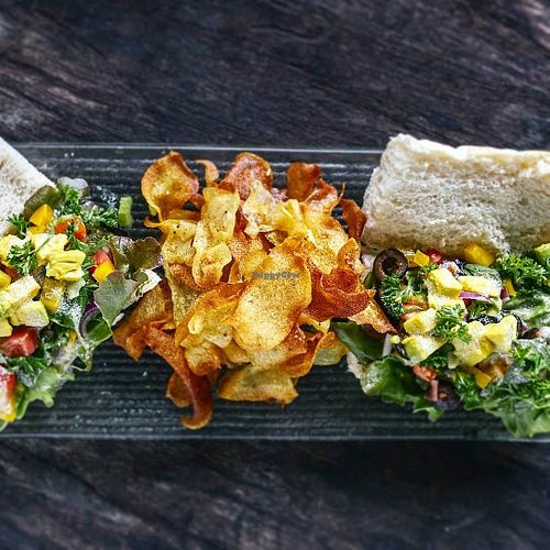 Avocado sandwich at Green Gallery in Koh Phangan