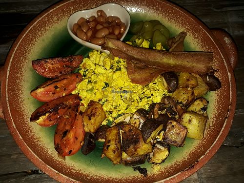 English breakfast (bread not pictured) at Green Gallery in Koh Phangan