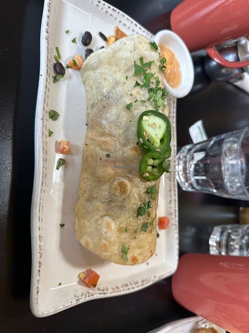Veggie burrito  at Carver's in Winter Park