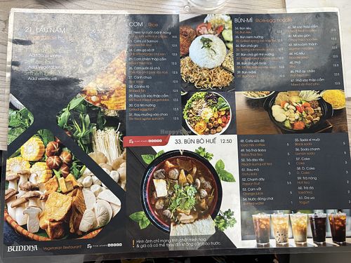 Menu  at Buddha Vegetarian Restaurant in South El Monte