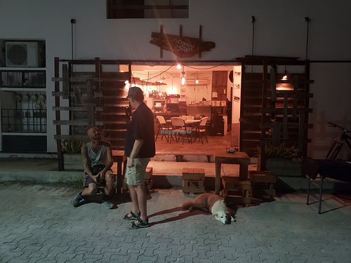 Next to Corner Bar at Chinga Tu Hambre in Mahahual