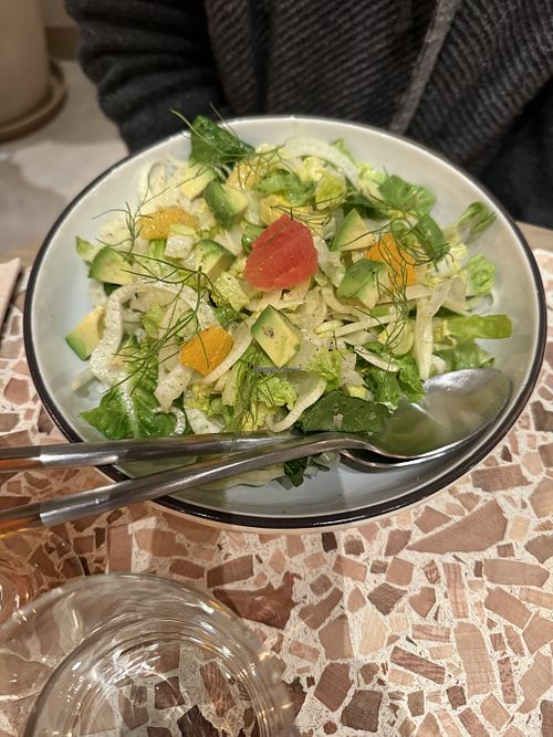 Shaved Fennel and Citrus Saladd  at Sipeos Café & Bar in Walnut Creek