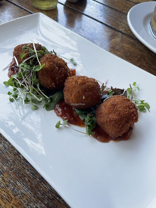 Pumpkin arancini  at The Heritage Hotel & Function Centre in Whiteside