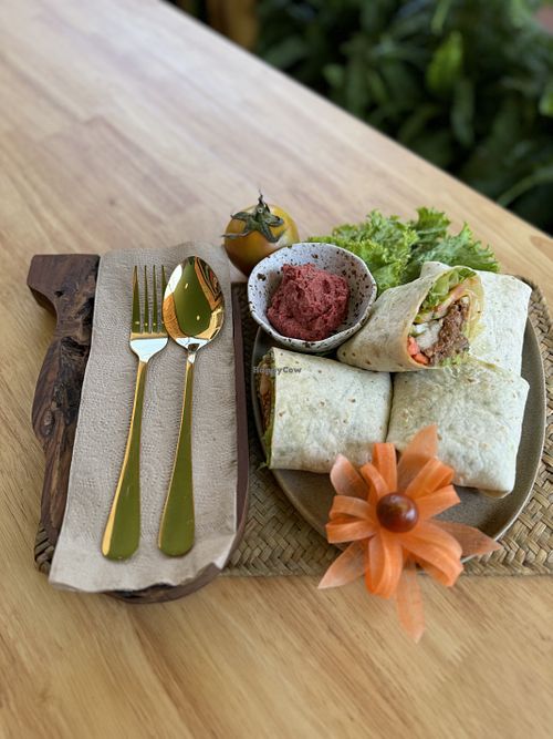 Vegan wrap   at Amanita in Koh Lanta