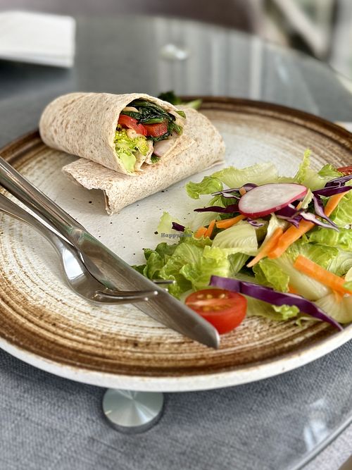 Vegan wrap  at Naked Espresso Botanica in Vientiane