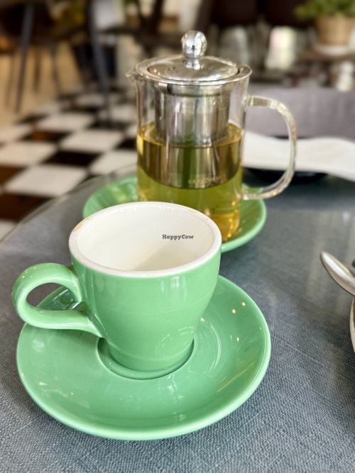 Green tea  at Naked Espresso Botanica in Vientiane