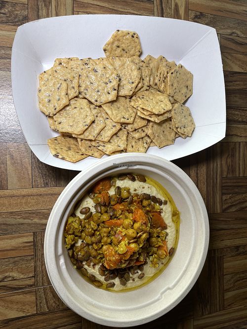Curried Hummus  at Jitterbug Beverage Co. in Pensacola