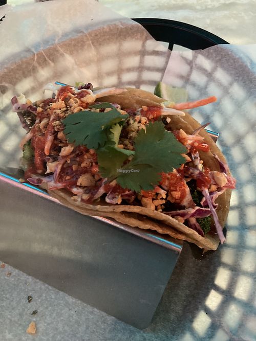 Vegan Szechuan taco  at Vintage Cantina in Green Bay