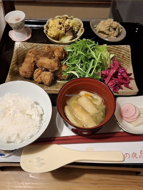 Lunch menu with soy meat for only 1760 yen at Night at the Galaxy Restaurant - 銀河食堂の夜 - Ginga Shokudo no Yoru in Saga