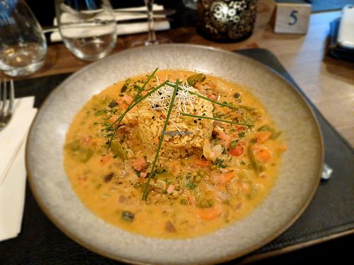 Thai vegan curry at Hotel Restaurant Sparhof in Heuvelland