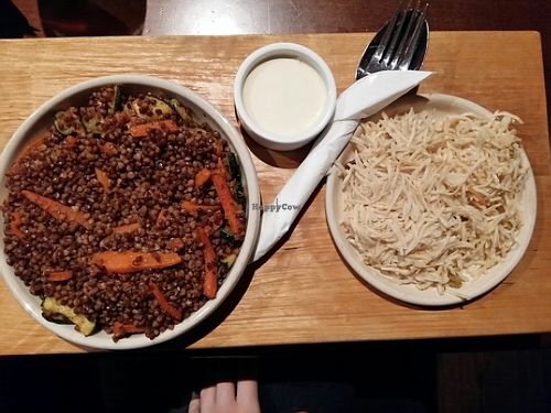 Kasza with spicy carrot and ginger at Dobra Kasza Nasza in Zakopane