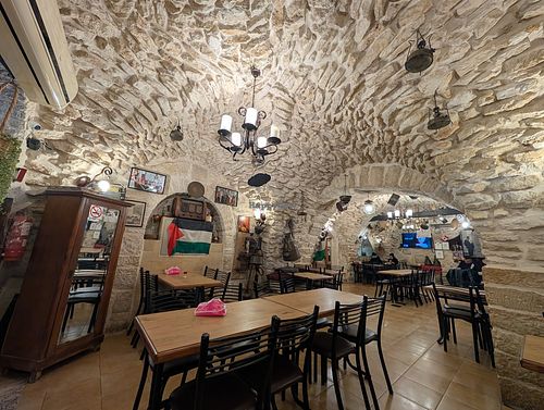 Inside at Afteem Restaurant in Bethlehem