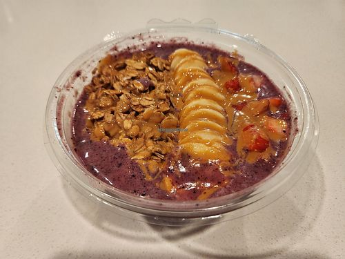 The berry bowl at Clean Juice - University Dr in Frisco