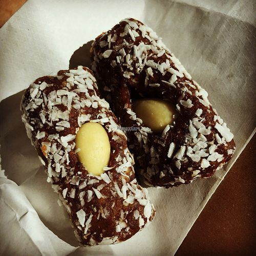dates coconut bites at Red Curry Vegan Kitchen in Flagstaff