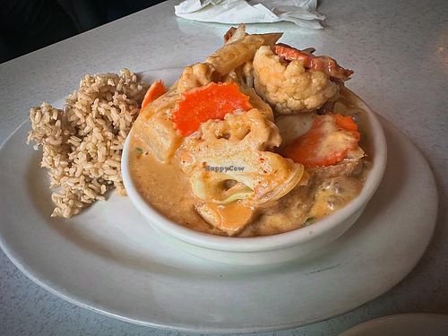 Massuman curry   at Red Curry Vegan Kitchen in Flagstaff