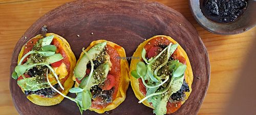 Tlacoyos at Casa Semilla in Pluma Hidalgo