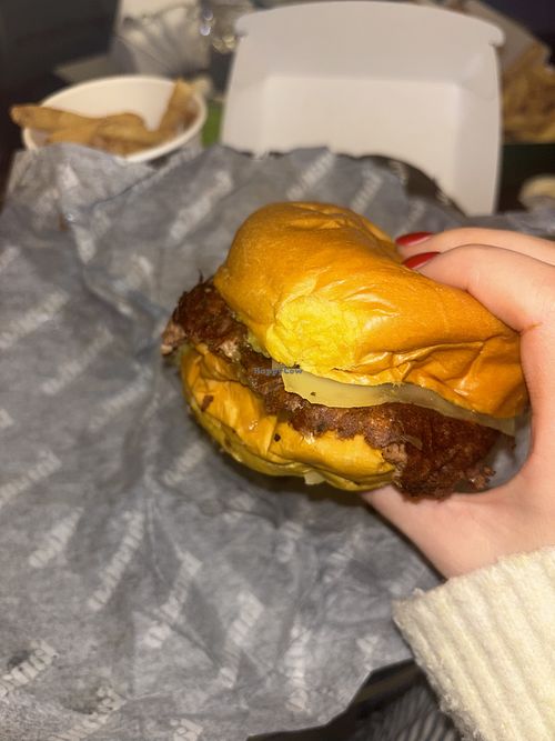 Vegan burger  at Fanatiko  in Sevilla