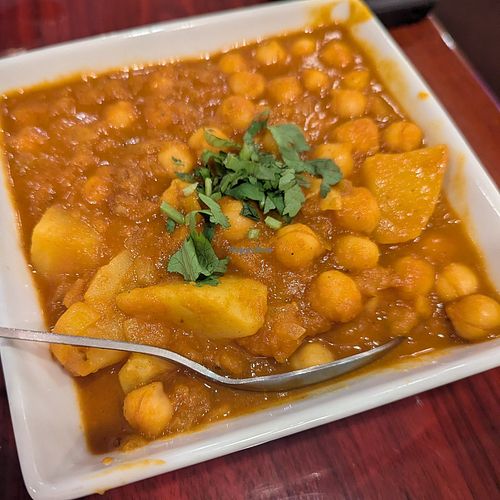 Aloo Chole at Cafe India  in Maynard