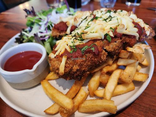 Eggplant schnitzel   at Launching Place Home Hotel  in Launching Place