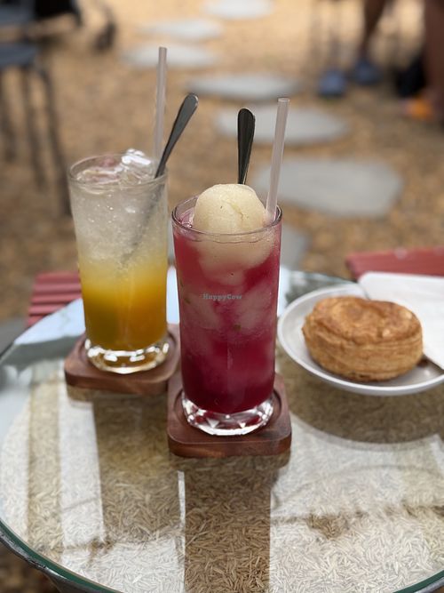 Mixed Fruit Frozen Drink and Tropical Soda  at O Plant-based - Thu Duc - Tiệm thuần chay O in Ho Chi Minh City
