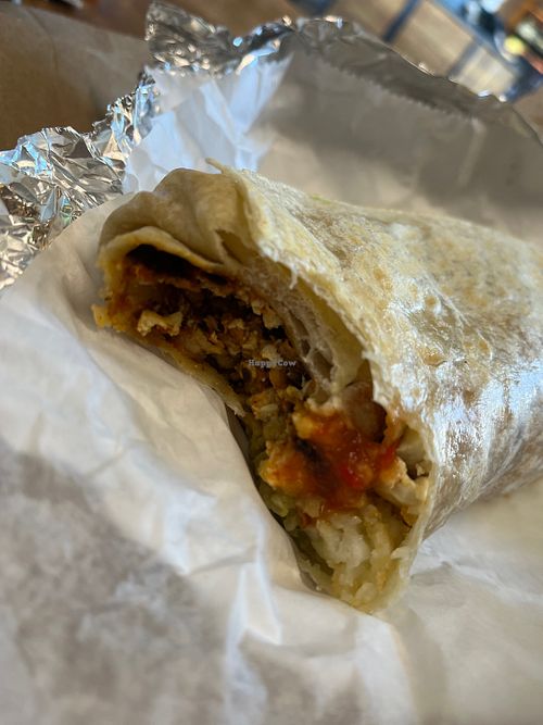 Picture doesn’t do justice! Vegan breakfast burrito is AMAZING!!  at Grain Lab - Ghost Kitchen in West Los Angeles