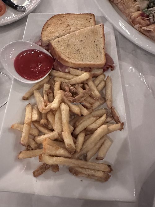 Vegan Reuben and fries   at Fiori Italian in Munster
