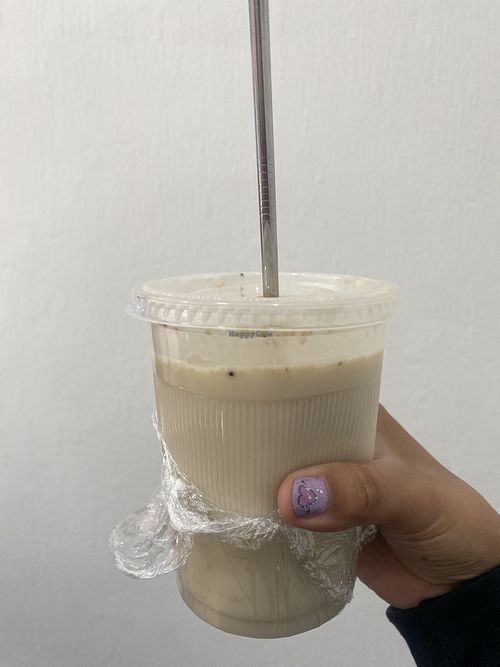 Licuado de Plátano 🍌😛   at Karma Vegano in Mexico City