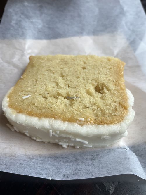 Lemon drizzle cakee  at Purebread in Squamish