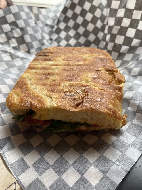 Veggie sandwich   at Purebread in Squamish