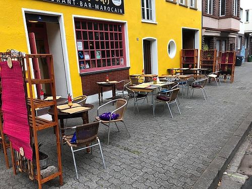 outdoor seating at Al Kasbah in Saarbrucken